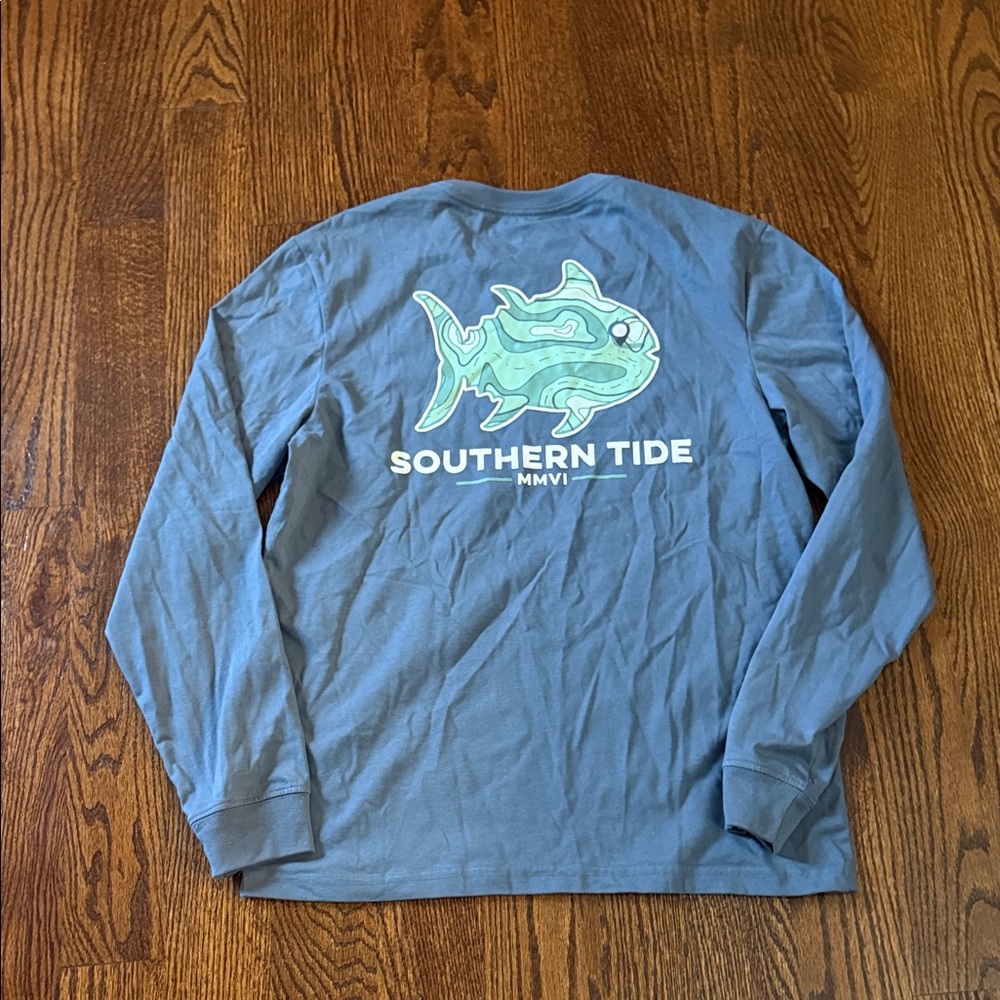 Southern Tide Steel Blue Graphic Tee